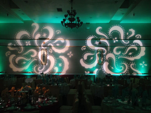 Wall Pattern - Paisley Breakup with Led Up lighting